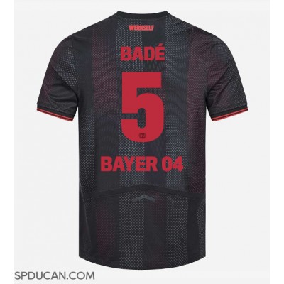 Muški Nogometni Dres Bayer Leverkusen Loic Bade #5 Domaci 2025-26 Kratak Rukav Muški Nogometni Dres Bayer Leverkusen Loic Bade #5 Domaci 2025-26 Kratak Rukav